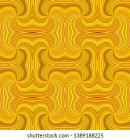 Orange seamless abstract psychedelic spiral ray burst stripe pattern background - vector illustration