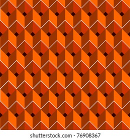 Orange seamless box isometric  Contemporary vector