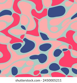 Diseño de líneas gráficas clásicas sin costuras de color naranja. Pastel Repetitivo Contemporáneo Antiguas Acuarela, Fondo Inconsútil. Textura textil artística de la decoración sin fin azul. 