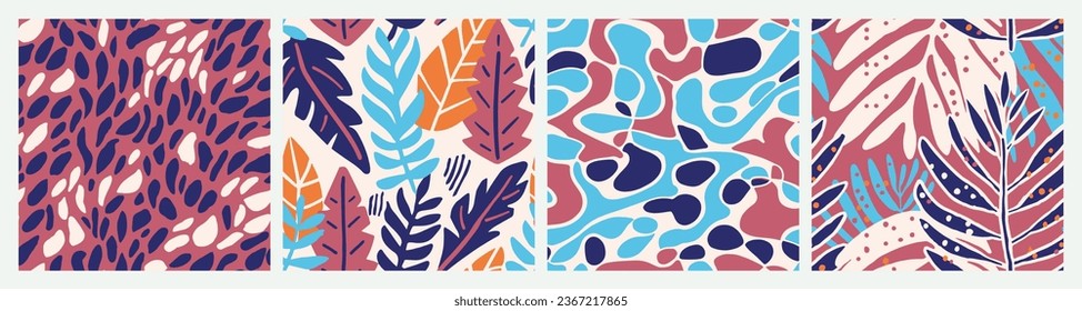 Orange Seamless Classic Trendy Element Texture. White Repeated Nature Graphic Surface, Seamless Background. Vivid Seamless Fashion Flora Artwork Vector. 