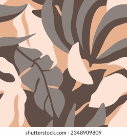 Orange Seamless Contemporary Artistic Element Print. Dark Endless Doodle Bloom Lines, Seamless Design. Blue Continuous Fashion Simple Ornament Texture. 