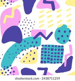 Cubierta de superficie artística Doodle sin costuras de color naranja. Tejidos de belleza cepillados repetidos vivos, diseño sin costuras. Negro Decoración continua Líneas dibujadas a mano Textura