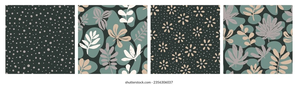 Orange Seamless Doodle Fresh Fabrics Pattern. Colorful Repetitive Decoration Jungle Watercolor, Seamless Vector. Vibrant Seamless Elegant Organic Shape Background. 