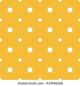 orange seamless dots pattern