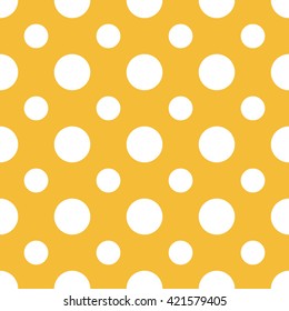 orange seamless dots pattern