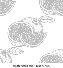 orange seamless fruit pattern