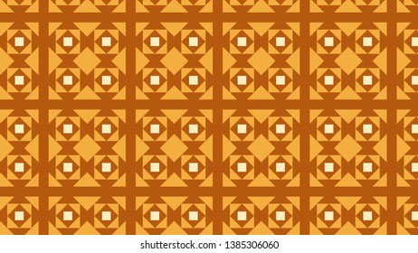Orange Seamless Geometric Square Background Pattern Illustration
