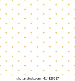 orange seamless heart pattern