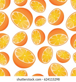 Orange seamless pattern