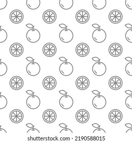 Orange seamless pattern background .