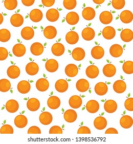 orange Seamless Pattern Background Vector Design.