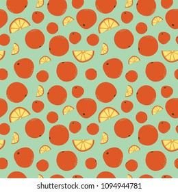 orange seamless pattern design