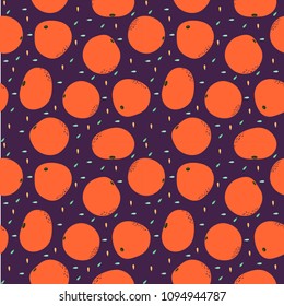 orange seamless pattern design