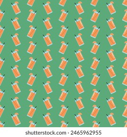 Orange Seamless Pattern, orange juice, smoothie	