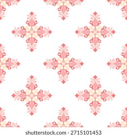 Naranja sin patrón con flores decorativas vintage oriental. Dibujado a mano ikat patrón de Ilustración vectorial. Relación textil. Patrón Ikat para Fondos de pantalla, azulejos y fondos.