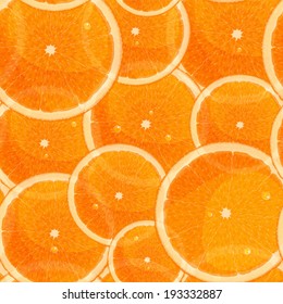 Orange seamless (pattern) Vector