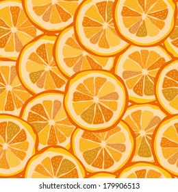 Orange seamless pattern Vector eps10