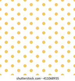 orange seamless polka dots pattern
