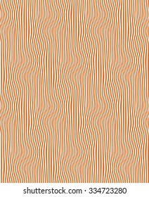 Orange Seamless Striped Wave Vintage Background. Vector illustration. 