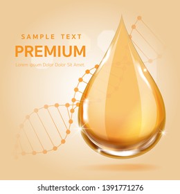 Orange Serum For Beauty And Cosmetics
Drop 