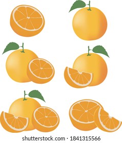 orange set background summer food