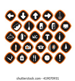 orange set icons