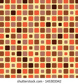 Orange shade tile mosaic background, vector illustration