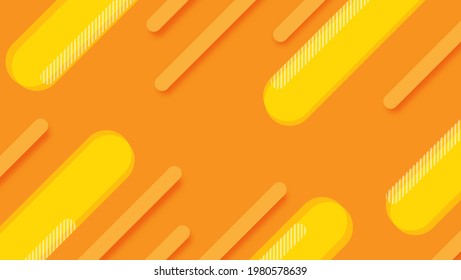 Orange shape Background for Wallpaper, banner, landing page, web, presentation, and etc. 3d vector illustration