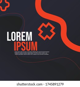 ORANGE SHAPE GRADIENT BACKGROUD DESIGN