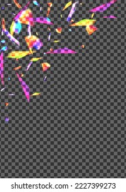 Orange Shimmer Background Transparent Vector. Spark Shiny Design. Multicolored Concept Illustration. Glow Starburst. Twinkle Splash Card.