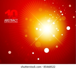 Orange shiny background