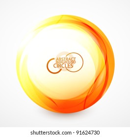 Orange shiny sphere