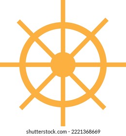 a orange the ship's helm 