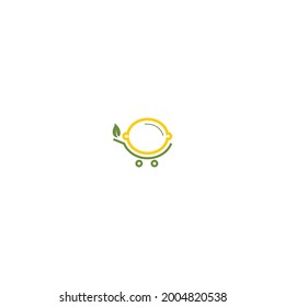 orange shop food logo design
