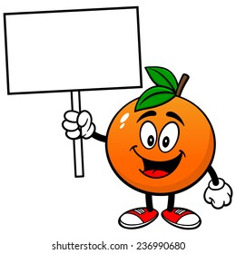 Orange with Sign