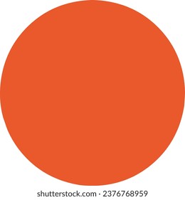Orange silhouette of beautiful sun