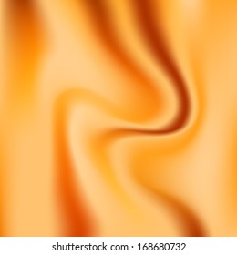 Orange silk vector background