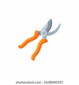 Orange and Silver Pruning Shears