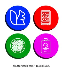 orange simple icons set. Contains such icons as Squirrel, Fruits, Bean toasting, Fruit, can be used for web, mobile and logo