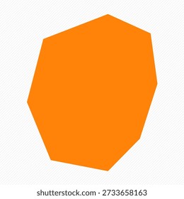 Orange Simple Map of Nauru Country