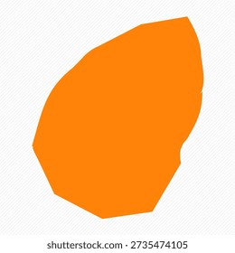 Orange Simple Map of San Marino Country