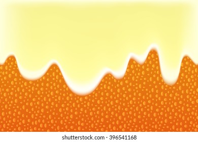 Orange skin background, creamy yogurt and orange, orange pattern, orange skin texture, orange and cream vector illustration, orange wallpapers, orange skin illustration, natural food, summer dessert