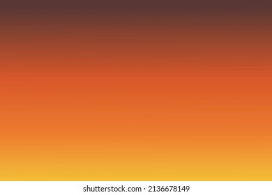 Orange sky background for sunset. vector art illustration