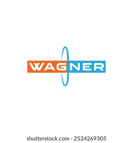 Diseño de logo naranja y azul cielo. Es un diseño de Vector para la identidad de empresa y marca