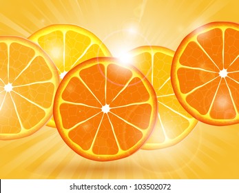 orange slice background