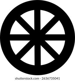 Orange Slice glyph icon design style
