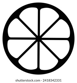 plantilla de diseño de icono de sección naranja ilustración aislada vectorial
