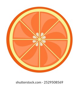 Orange slice icon. Flat illustration of orange slice vector 