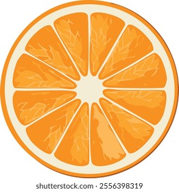 Orange slice icon vector design illustration