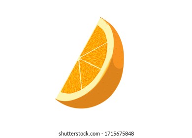 Baraja naranja aislada en fondo blanco
